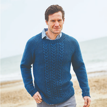 Men`s Jumper in Stylecraft Highland Heathers DK - 9867 - Leaflet