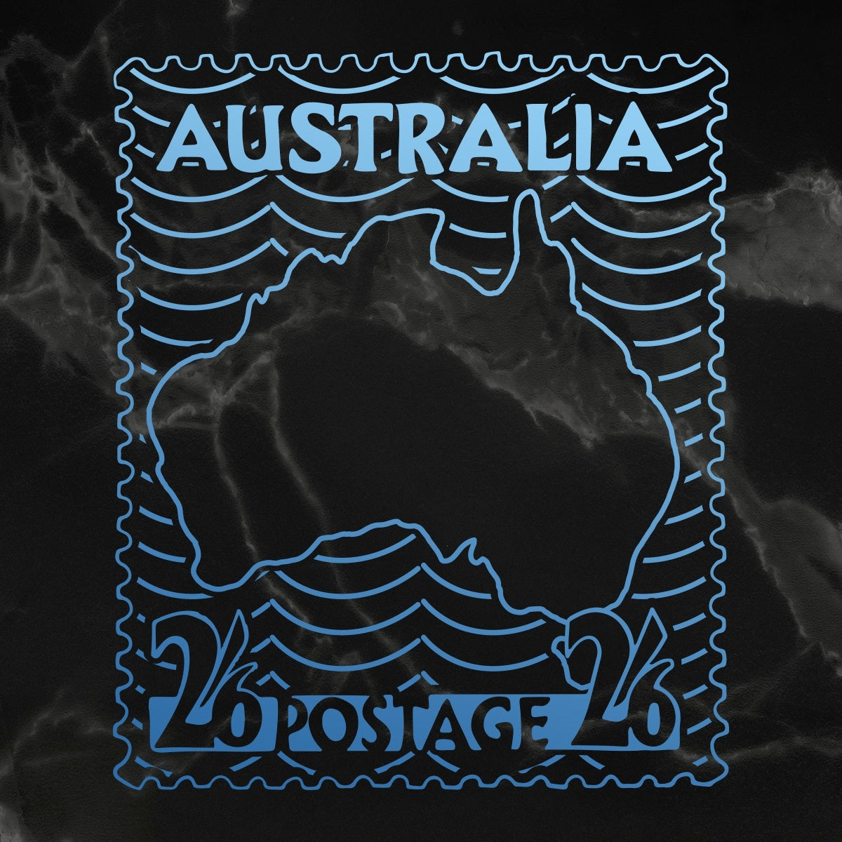 Artdeco Creations Couture Creations Sunburnt Country Mini Stamp - Australia Postage 1.9"X1.9"