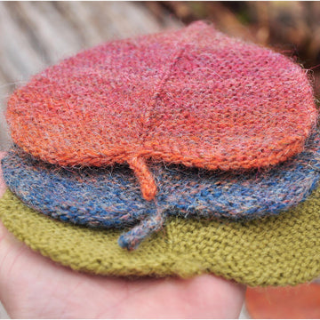 Linden leaf ornament two sizes