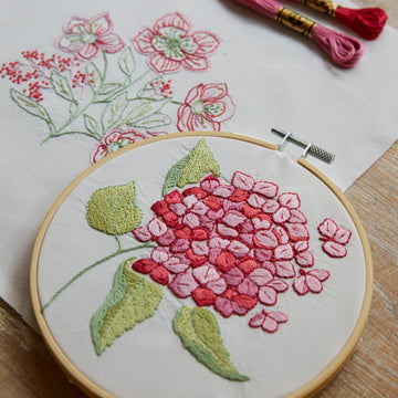 DMC Mindful Making: The Blissful Blooms Embroidery Duo Embroidery Kit
