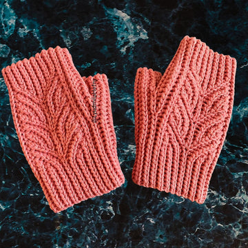 Thistle Crochet Mittens