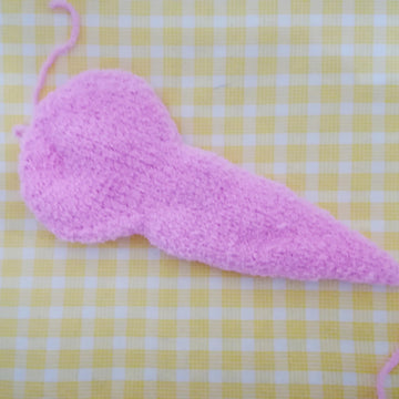Toy Knitting Patterns -Knit plush Axolotl how to mak soft toy from yarn 11.8 inc