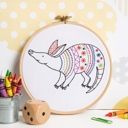 Hawthorn Handmade Aardvark Embroidery Kit