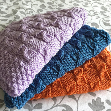 Baby Blanket ~ Broken Cables
