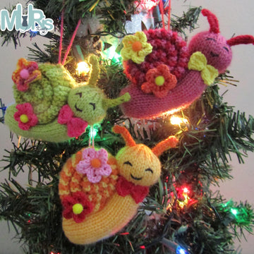 Smiley Snails Ornament