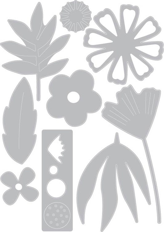 Sizzix Thinlits Dies By Sophie Guilar - Free Style Florals
