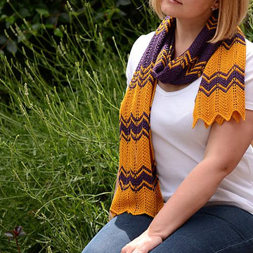 Purple Gold Scarf
