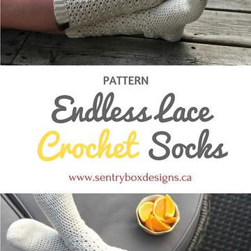 Endless Lace Crochet Socks
