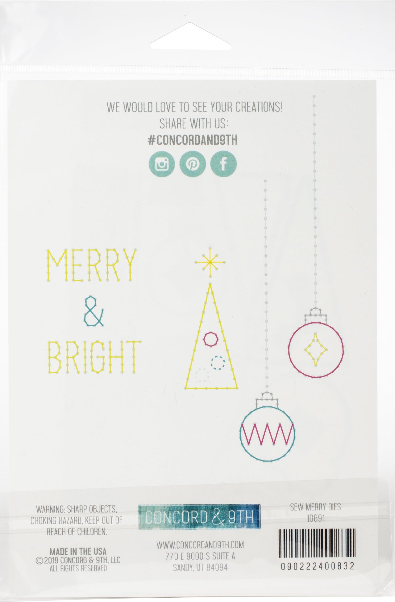 Concord & 9th Dies - Sew Merry
