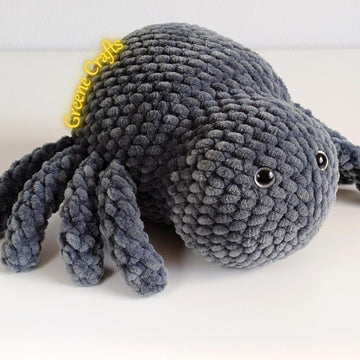 No Sew Spider Crochet Pattern for Beginners - Plush Toy for Halloween