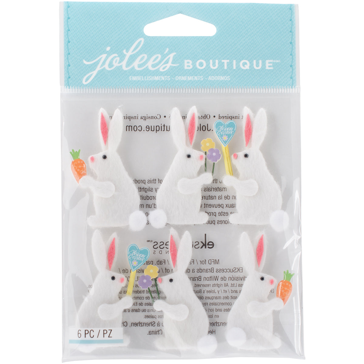 Jolee's Boutique Dimensional Stickers - Easter Bunnies