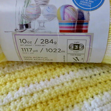 Lemonade Dreams Baby Blanket Crochet Pattern – Lion Brand Ice Cream DK