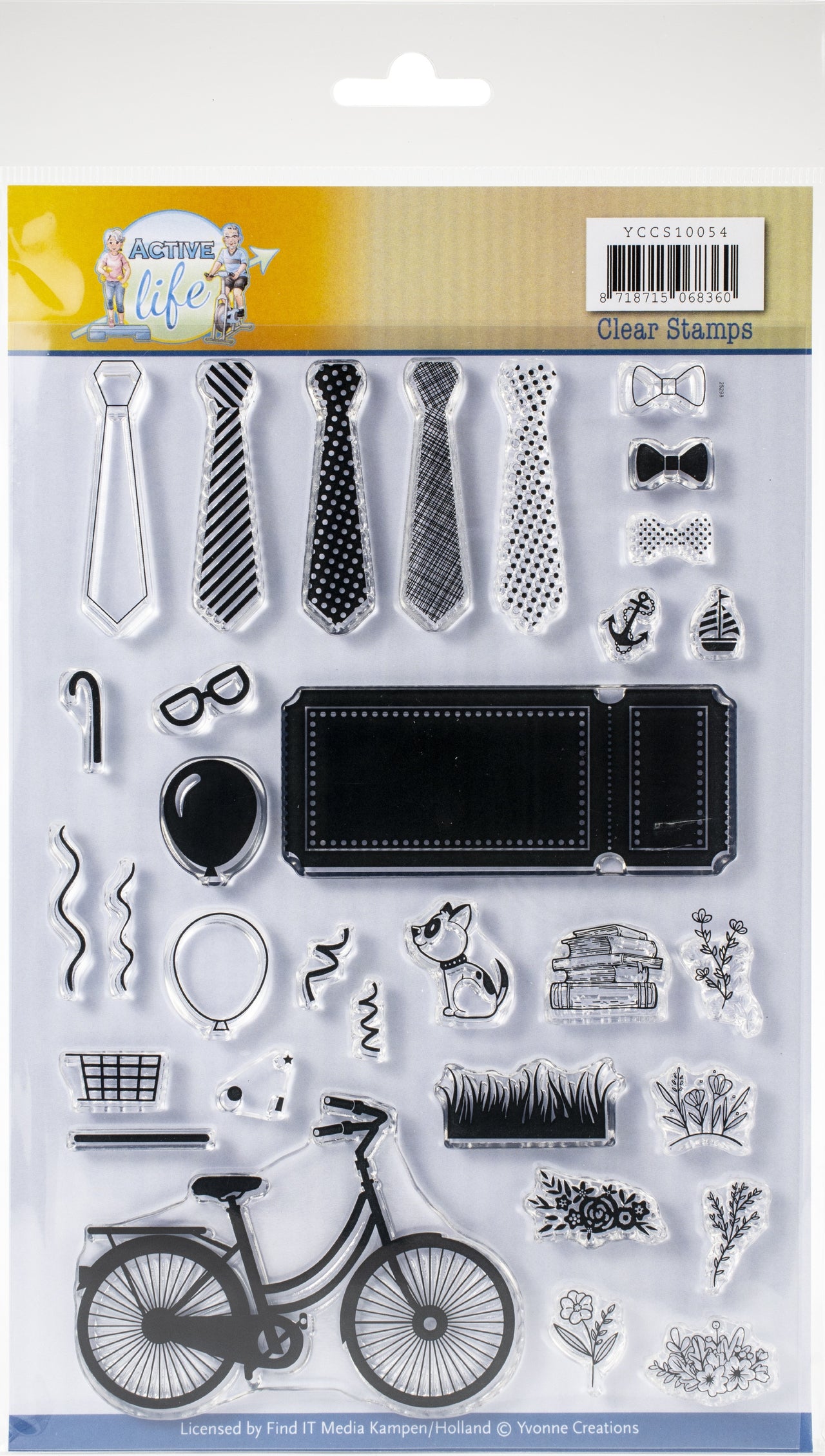 Find It Trading Yvonne Creations Clear Stamps - Active Life