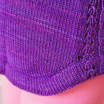 Alisma Lace-Paneled Tee in SweetGeorgia Cashluxe Fine - Downloadable PDF