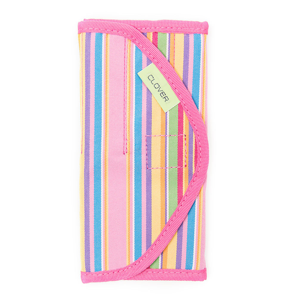 Clover Striped Crochet Hook Case