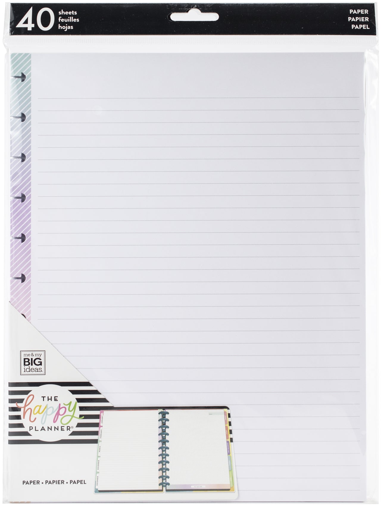 The Happy Planner Big Full Sheet Fill Paper 40/Pkg - You Got This