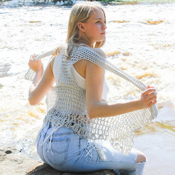 Relaxed Lacy Vest