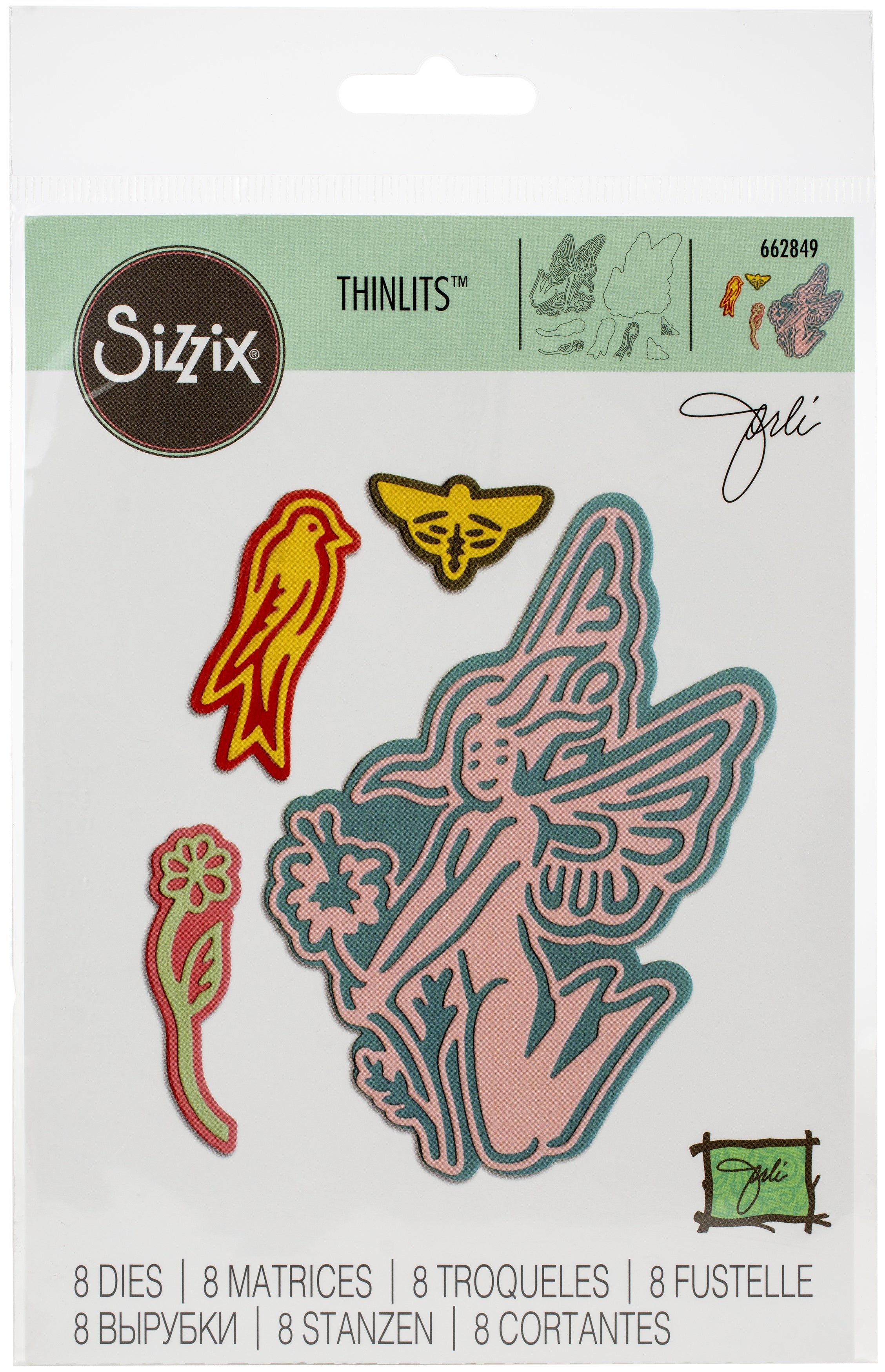 Sizzix Thinlits Dies By Jorli Perine 8/Pkg - Fairy #2