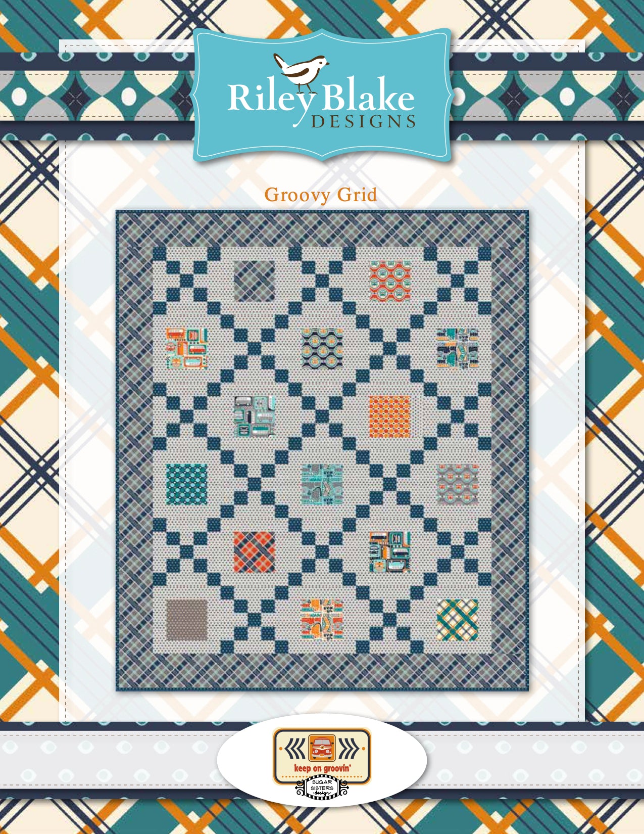 Riley Blake Groovy Grid - Downloadable PDF