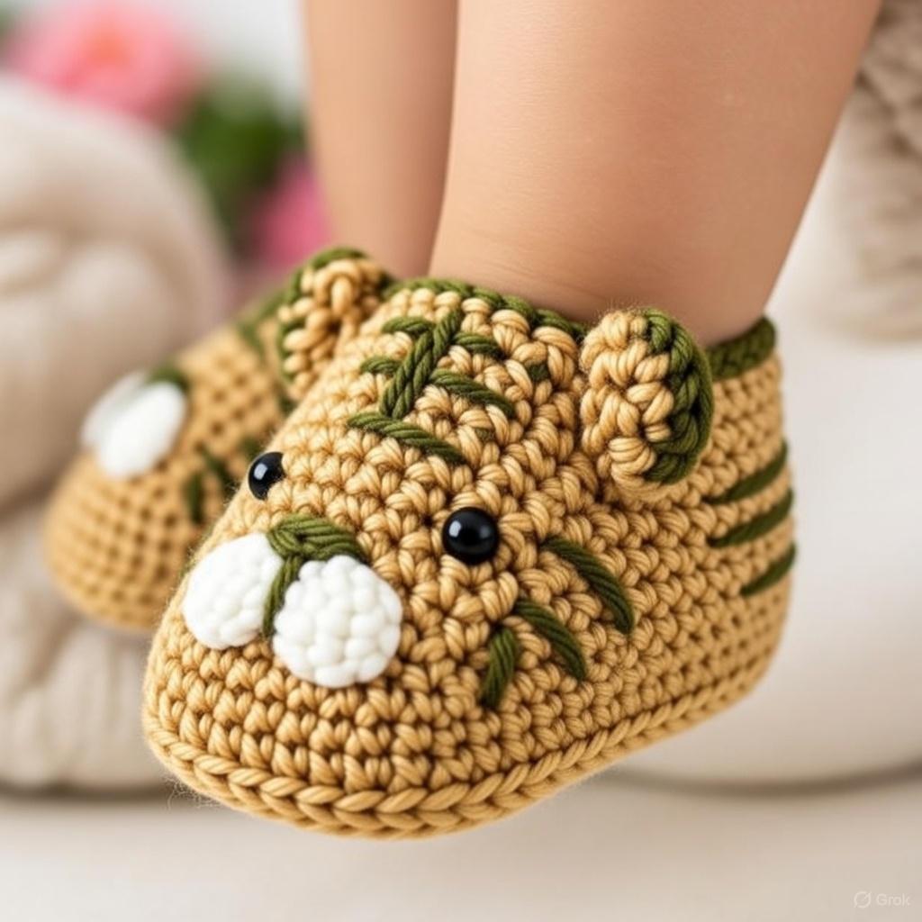 Animal Baby Bootie Pattern + Video Tutorial