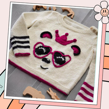 Panda Queen, Panda Pullover for Party Princess