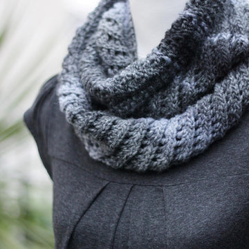 Grey Marl infinity scarf