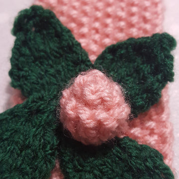 Salmon Pink Flowered Headband