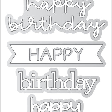 Doodlebug Doodle Cuts Dies - Happy Birthday