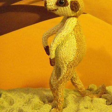 Micro meerkat knitting pattern