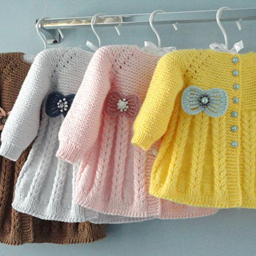 Knitted Baby Cardigan Isabella Pattern by Elena Mitchell