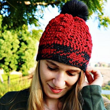 Knit-like Cable Hat