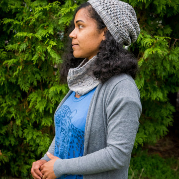 Moonlight Waterfall Hat and Cowl