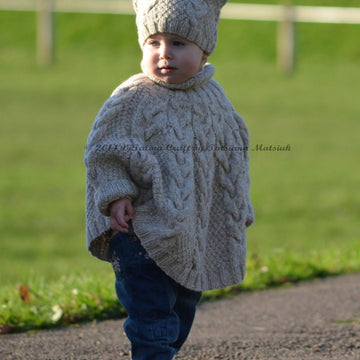 Vanilla Cloud Poncho and Hat Set
