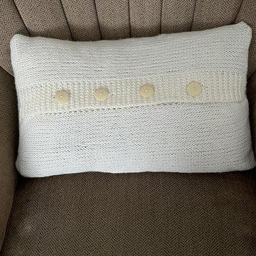 Cable twist pillow cover
