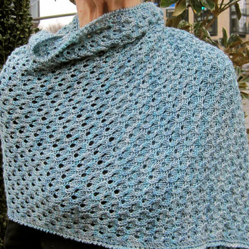 Glasgow Cable Lace Shawl