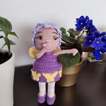 Crochet pattern doll - butterfly amigurumi