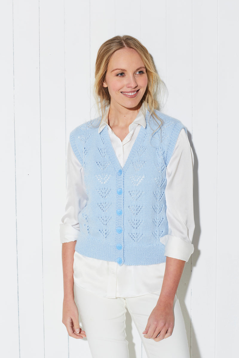Ladies Cardigan and Waistcoat in King Cole Paradise Beaches DK - 5724 - Leaflet