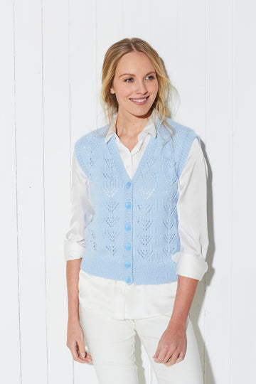 Ladies Cardigan and Waistcoat in King Cole Paradise Beaches DK - 5724 - Leaflet
