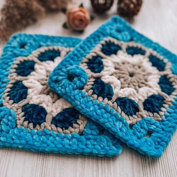 Plush granny square