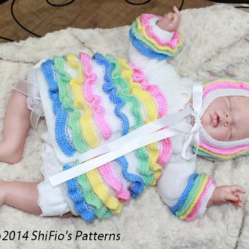 Knitting Pattern baby jacket & hat UK & USA Terms #42