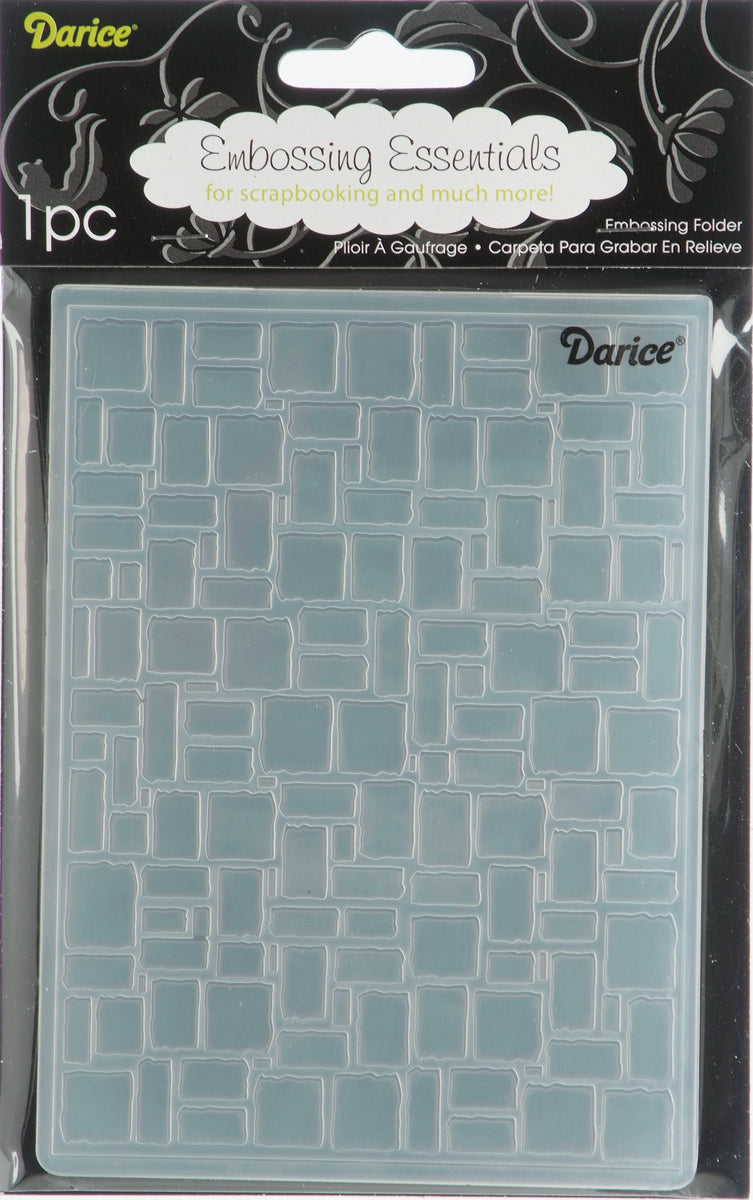 Darice Embossing Folder 4.25"X5.75" - Brick Wall