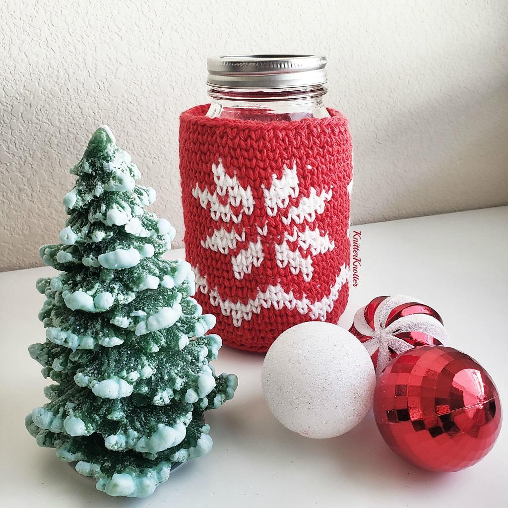 'The Heart of Christmas' Mason Jar Cozies