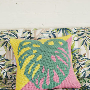 Tropical Leaf Cushion