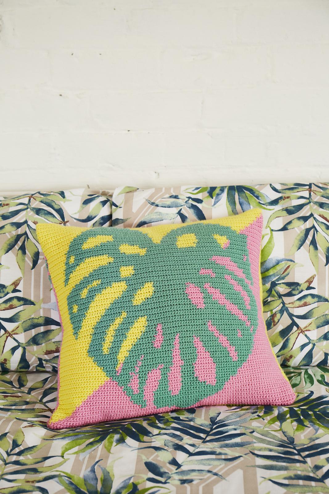 Tropical Leaf Cushion