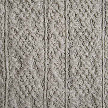 Mount Lyell Cabled Shawl
