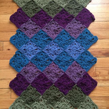 Diamonds and Denim Throw