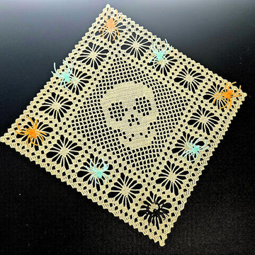 Skull and Spider Doily