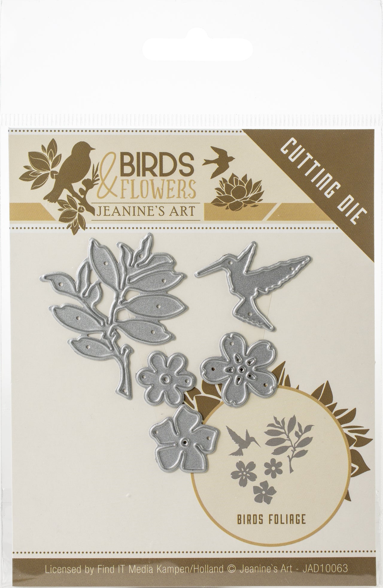 Find It Trading Jeanine's Art Die - Bird Foliage, Birds & Flowers