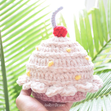 Cupcake Beanie With Cherry on Top