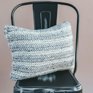 Crochet Knit Look Pillow